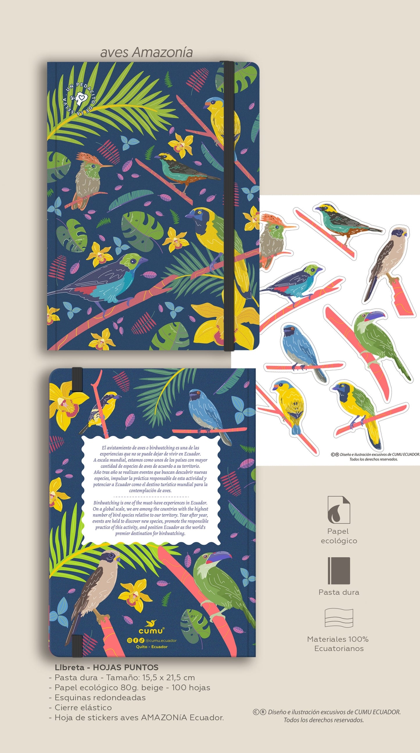 Libreta "Aves Amazonía"