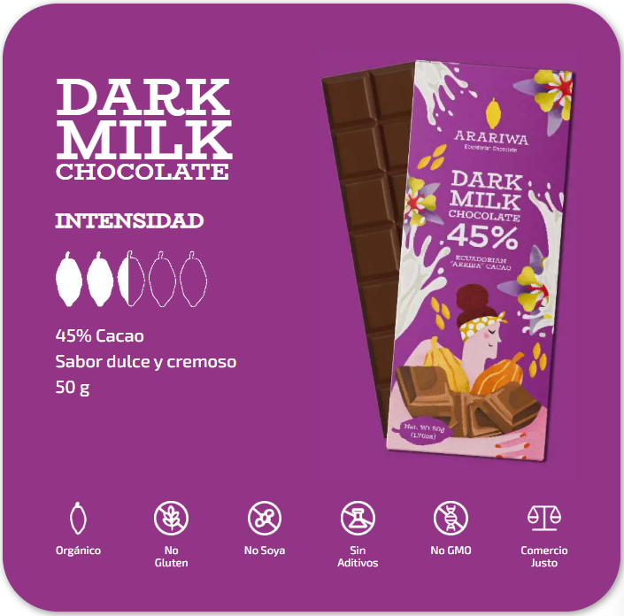 Dark Milk Chocolate 45%