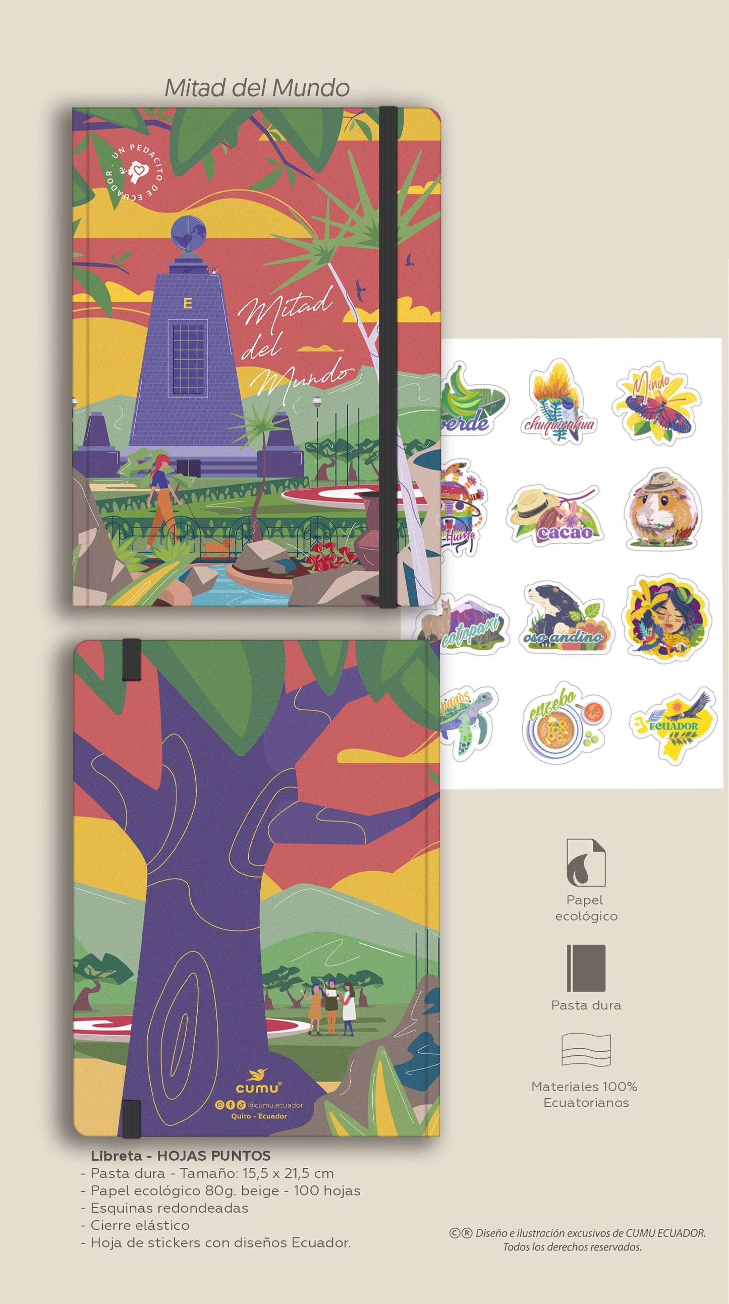 Libreta "Mitad del Mundo"